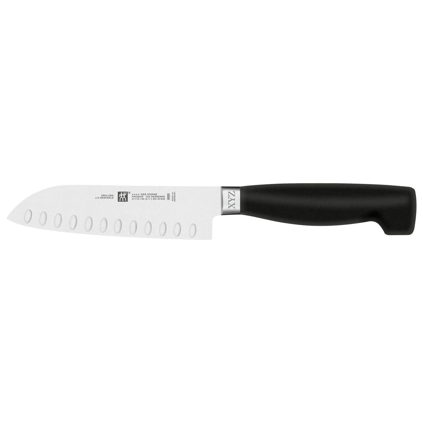 Henckels Four Star - 5" Santoku Knife W/Hollow Edge- Personalized Engraving Available - Image 2