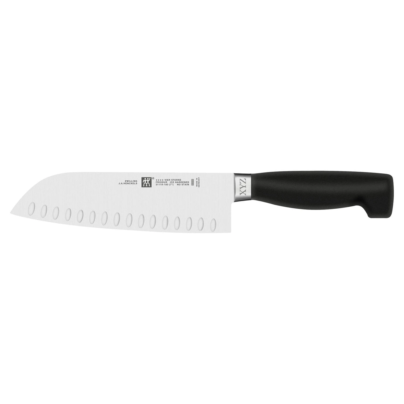 Henckels Four Star - 7" Santoku Knife W/Hollow Edge- Personalized Engraving Available - Image 2