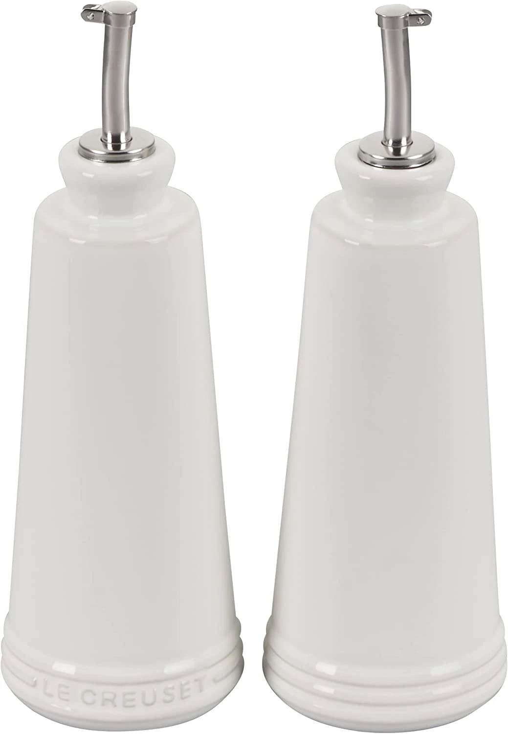 Le Creuset 10 Oz. Signature Oil & Vinegar Set - White