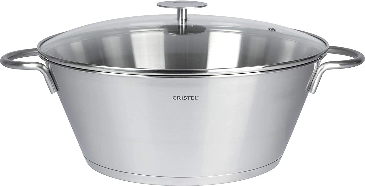 Cristel 3-ply Stainless Steel Preserve Pan - 13.5"
