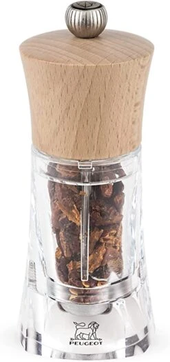 Peugeot Oleron Chili Pepper Mill Acrylic/Wood Natural 14cm/5"