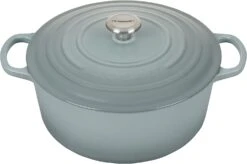 Le Creuset 9 Qt Signature Round Dutch Oven W/Stainless Steel Knob - Sea Salt- Personalized Engraving Available