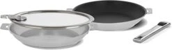 Cristel Strate Stainless Steel 4 Pc Frying Pan Set