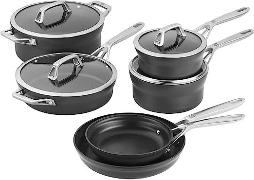 Henckels Motion 10 Pc. Aluminum Hard Anodized Nonstick Cookware Set