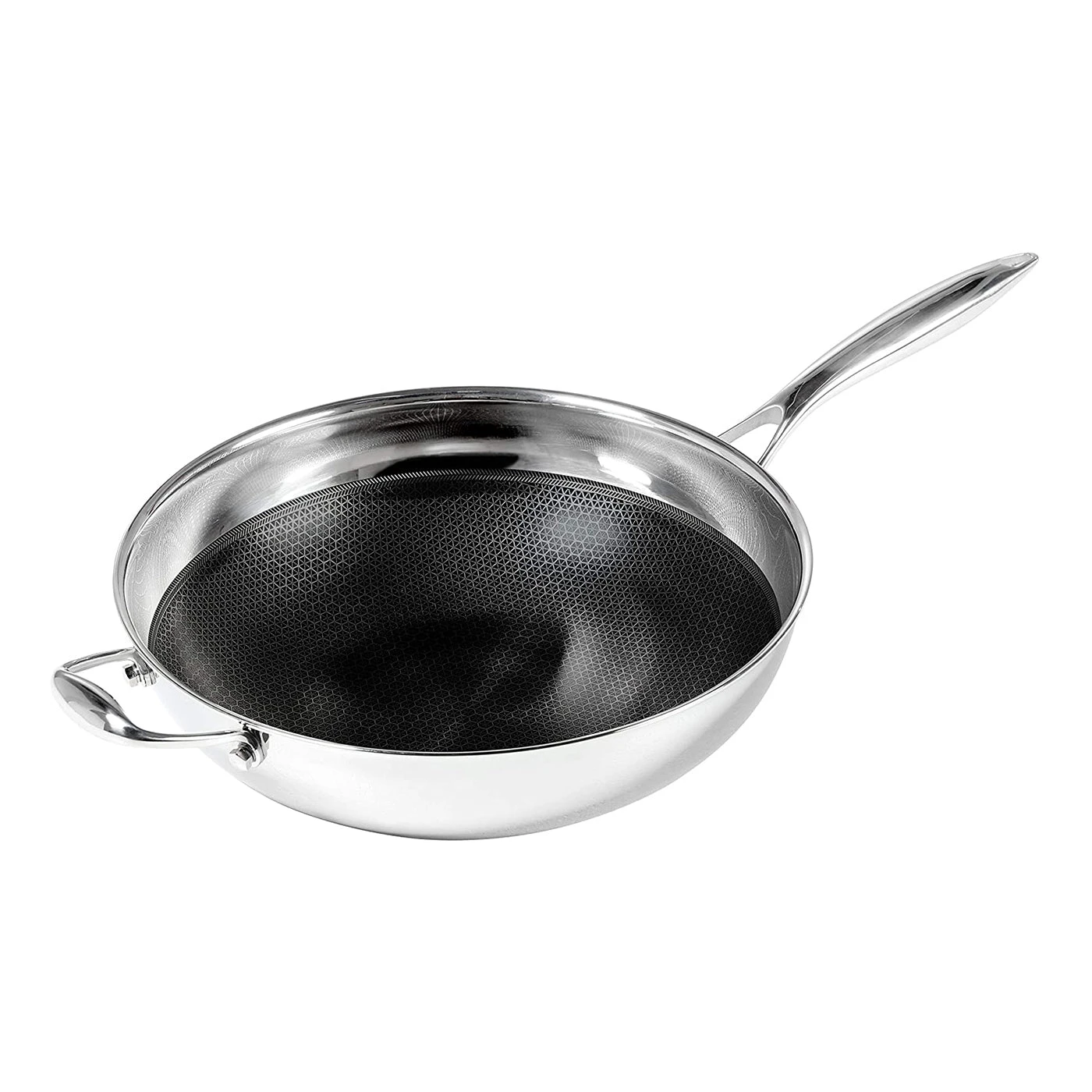 Black Cube 12.5" Wok W/Helper Handle