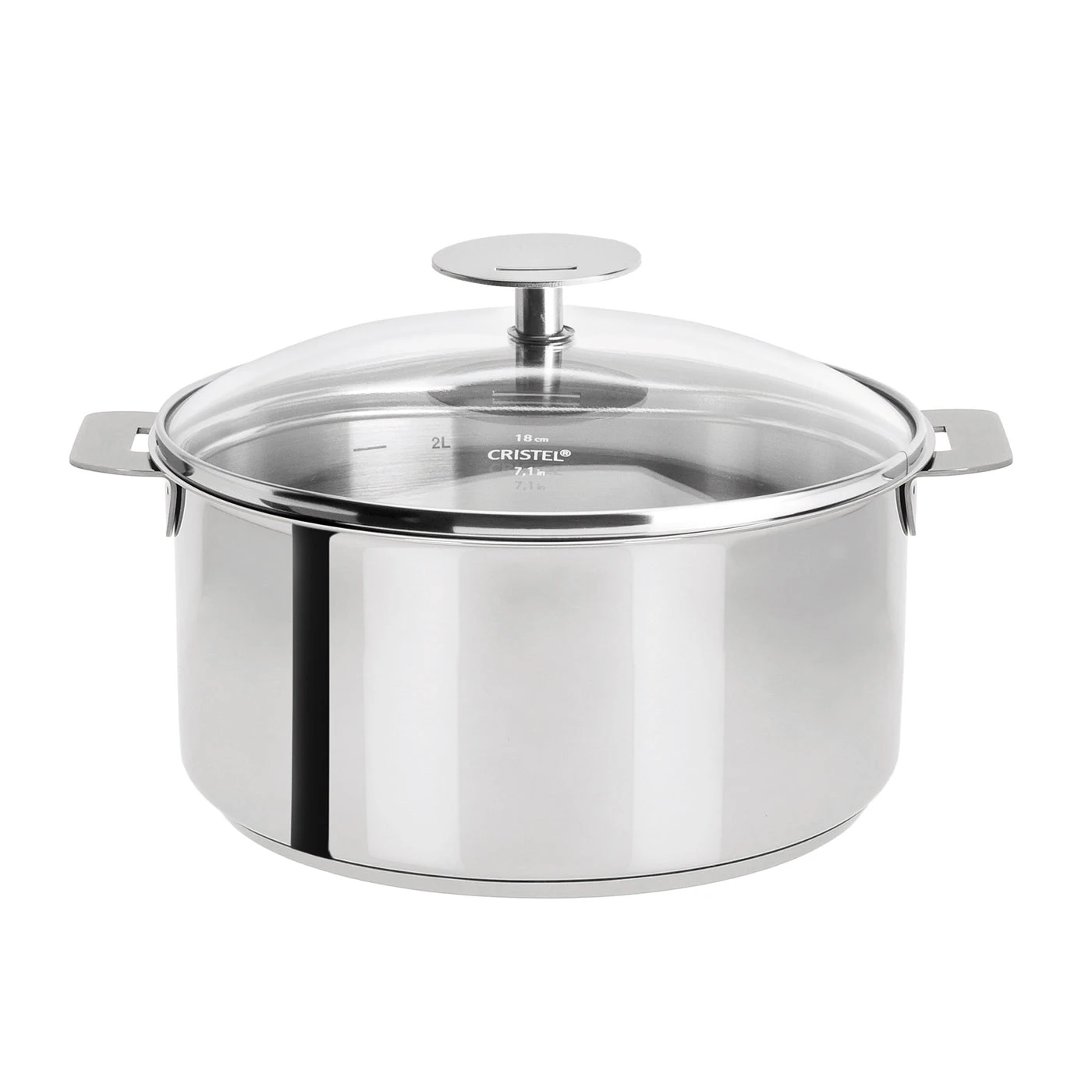 Cristel Mutine Removable Handle - 7 Qt Stew Pan W/Lid