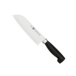 Henckels Four Star - 7" Santoku Knife W/Hollow Edge- Personalized Engraving Available