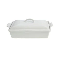 Le Creuset 4 Qt. (12" X 9") Heritage Covered Rectangular Casserole - White