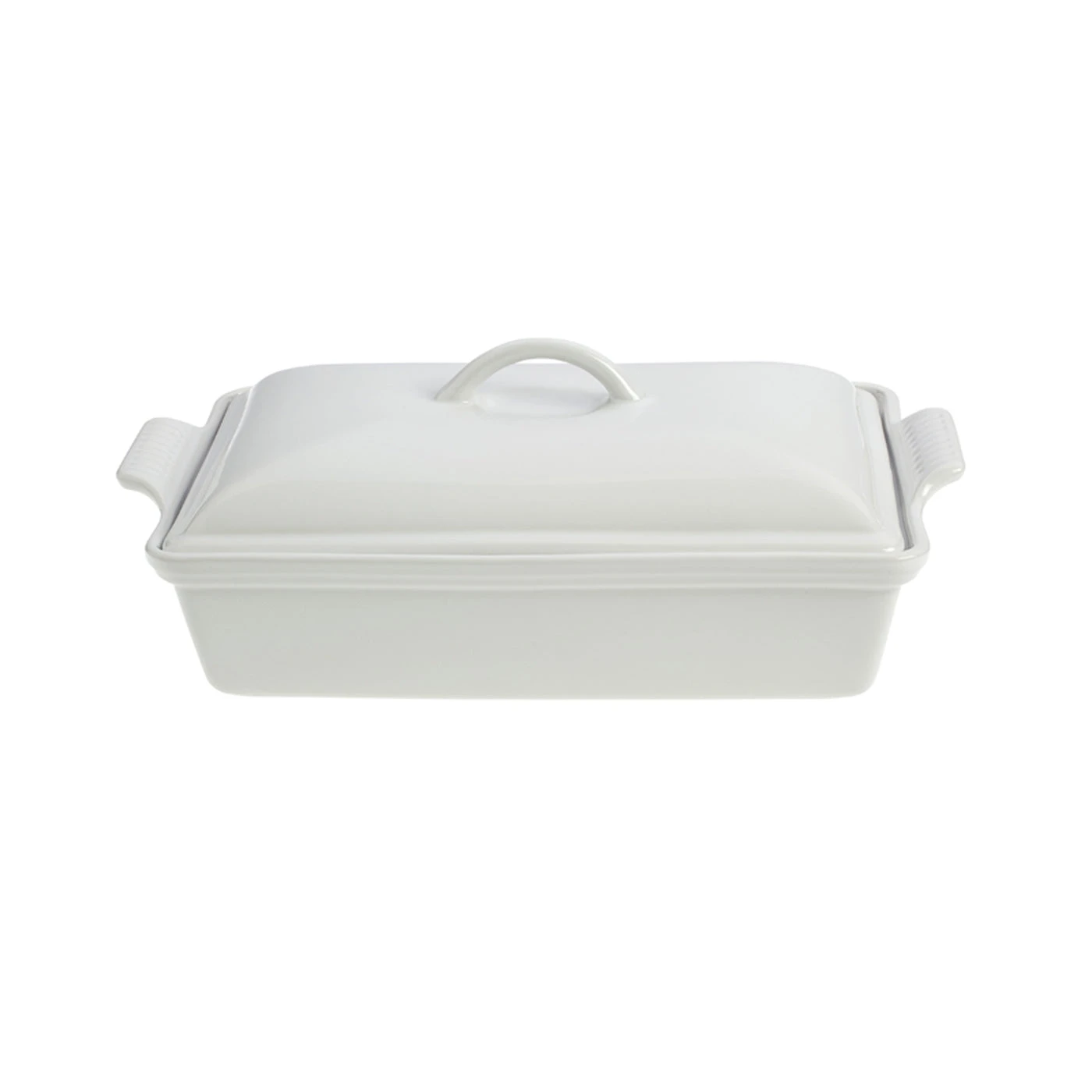 Le Creuset 4 Qt. (12" X 9") Heritage Covered Rectangular Casserole - White