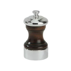 Peugeot Album Range Palace Antique Brown And Silverplate Pepper Mill 10cm/4"